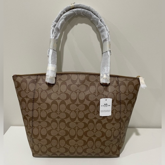 Coach prairie tote bag in signature canvas - Picture 2 of 4